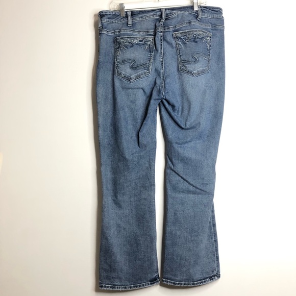 Silver Jeans Co. Suki slim boot blue wash SZ 18W x L31”. D11 - Picture 2 of 8